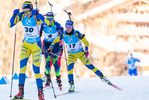 19.12.2021, xkvx, Biathlon IBU World Cup Le Grand Bornand, Mass Start Women, v.l. Anna Magnusson (Sweden) in aktion / in action competes