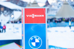 19.12.2021, xkvx, Biathlon IBU World Cup Le Grand Bornand, Mass Start Women, v.l. Feature / Viessmann Branding / Advertising  / 