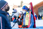 19.12.2021, xkvx, Biathlon IBU World Cup Le Grand Bornand, Mass Start Women, v.l. Vanessa Hinz (Germany) schaut / looks on