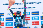 19.12.2021, xkvx, Biathlon IBU World Cup Le Grand Bornand, Mass Start Women, v.l. Elvira Oeberg (Sweden) bei der Siegerehrung / at the medal ceremony