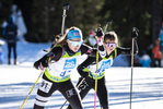 19.12.2021, xsoex, Biathlon Alpencup Pokljuka, Sprint Women, v.l. Rosaly Stollberger (Austria), Yara Richter (Germany)  / 