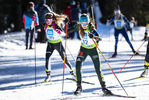 19.12.2021, xsoex, Biathlon Alpencup Pokljuka, Sprint Women, v.l. Julia Tannheimer (Germany), Leonie Riedl (Germany)  / 