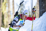 19.12.2021, xsoex, Biathlon Alpencup Pokljuka, Sprint Men, v.l. David Langegger  (Austria)  / 