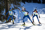 19.12.2021, xsoex, Biathlon Alpencup Pokljuka, Sprint Men, v.l. Lukas Fohr  (Germany), Nick Hafner  (Germany)  / 