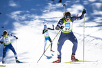19.12.2021, xsoex, Biathlon Alpencup Pokljuka, Sprint Men, v.l. Groselj Ruj Simic  (Slovenia)  / 
