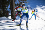 19.12.2021, xsoex, Biathlon Alpencup Pokljuka, Sprint Men, v.l. Paul Jennewein  (Austria), Max Grimm  (Germany)  / 