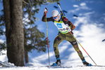 19.12.2021, xsoex, Biathlon Alpencup Pokljuka, Sprint Men, v.l. Johan Mathis Werner  (Germany)  / 