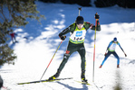 19.12.2021, xsoex, Biathlon Alpencup Pokljuka, Sprint Men, v.l. Simon Gross  (Germany)  / 
