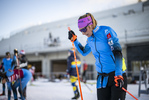 06.01.2022, xkvx, Biathlon IBU World Cup Oberhof, Training Women and Men, v.l. Justine Braisaz-Bouchet (France) schaut / looks on