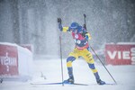 07.01.2022, xkvx, Biathlon IBU World Cup Oberhof, Sprint Men, v.l. Sebastian Samuelsson (Sweden) in aktion / in action competes