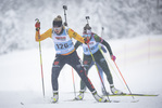 07.01.2022, xsoex, Biathlon Deutschlandpokal Notschrei, Sprint Women, v.l. Franziska Pfnuer (Germany), Julia Vogler (Germany)  / 