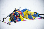 08.01.2022, xkvx, Biathlon IBU World Cup Oberhof, Mixed Relay, v.l. Elvira Oeberg (Sweden) im Ziel / in the finish