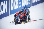 08.01.2022, xkvx, Biathlon IBU World Cup Oberhof, Mixed Relay, v.l. Vanessa Hinz (Germany) im Ziel / in the finish