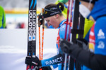 08.01.2022, xkvx, Biathlon IBU World Cup Oberhof, Mixed Relay, v.l. Julia Simon (France) im Ziel / in the finish
