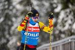 11.01.2022, xkvx, Biathlon IBU World Cup Ruhpolding, Training Women and Men, v.l. Cesar Beauvais (Belgium) in aktion / in action competes