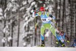 13.01.2022, xkvx, Biathlon IBU World Cup Ruhpolding, Sprint Men, v.l. Lovro Planko (Slovenia) in aktion / in action competes