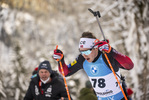 13.01.2022, xkvx, Biathlon IBU World Cup Ruhpolding, Sprint Men, v.l. Sverre Dahlen Aspenes (Norway) in aktion / in action competes