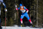13.01.2022, xsoex, Biathlon IBU Junior Cup Pokljuka, Sprint Men, v.l. Dionis Roduner (Russia) in aktion / in action competes