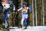 13.01.2022, xsoex, Biathlon IBU Junior Cup Pokljuka, Sprint Men, v.l. Damian Cesnek (Slovakia) in aktion / in action competes