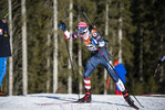 13.01.2022, xsoex, Biathlon IBU Junior Cup Pokljuka, Sprint Men, v.l. Thor Sheppard (United States) in aktion / in action competes