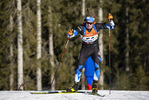 13.01.2022, xsoex, Biathlon IBU Junior Cup Pokljuka, Sprint Men, v.l. Tuudor Palm (Estonia) in aktion / in action competes