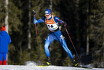 13.01.2022, xsoex, Biathlon IBU Junior Cup Pokljuka, Sprint Men, v.l. Valentin Dauphin (Switzerland) in aktion / in action competes
