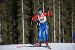 13.01.2022, xsoex, Biathlon IBU Junior Cup Pokljuka, Sprint Men, v.l. Uros Lalovic (Bosnia And Herzegovina) in aktion / in action competes