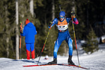 13.01.2022, xsoex, Biathlon IBU Junior Cup Pokljuka, Sprint Men, v.l. Silvano Demarmels (Switzerland) in aktion / in action competes