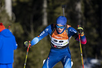 13.01.2022, xsoex, Biathlon IBU Junior Cup Pokljuka, Sprint Men, v.l. Silvano Demarmels (Switzerland) in aktion / in action competes
