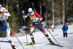 13.01.2022, xsoex, Biathlon IBU Junior Cup Pokljuka, Sprint Men, v.l. Maximilian Prosser (Austria) in aktion / in action competes