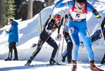 15.01.2022, xsoex, Biathlon IBU Junior Cup Pokljuka, Sprint Women, v.l. Hanna-Michele Hermann (Germany) in aktion / in action competes