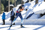 15.01.2022, xsoex, Biathlon IBU Junior Cup Pokljuka, Sprint Women, v.l. Chiara Arnet (Switzerland) in aktion / in action competes