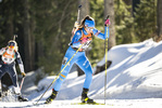 15.01.2022, xsoex, Biathlon IBU Junior Cup Pokljuka, Sprint Women, v.l. Gaia Brunetto (Italy) in aktion / in action competes