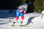 15.01.2022, xsoex, Biathlon IBU Junior Cup Pokljuka, Sprint Women, v.l. Anna Tiniakova (Russia) in aktion / in action competes