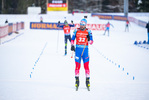 16.01.2022, xkvx, Biathlon IBU World Cup Ruhpolding, Pursuit Men, v.l. Alexandr Loginov (Russia) im Ziel / in the finish