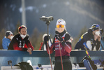 19.01.2022, xkvx, Biathlon IBU World Cup Anterselva, Training Women and Men, v.l. Ida Lien (Norway) schaut / looks on