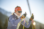 19.01.2022, xkvx, Biathlon IBU World Cup Anterselva, Training Women and Men, v.l. Juliane Fruehwirt (Germany) in aktion / in action competes