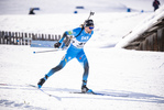 20.01.2022, xkvx, Biathlon IBU World Cup Anterselva, Individual Men, v.l. Simon Desthieux (France) in aktion / in action competes