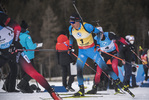 22.01.2022, xkvx, Biathlon IBU World Cup Anterselva, Mass Start Men, v.l. Quentin Fillon Maillet (France) in aktion / in action competes
