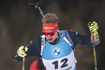 22.01.2022, xkvx, Biathlon IBU World Cup Anterselva, Mass Start Men, v.l. Johannes Kuehn (Germany) in aktion / in action competes