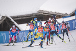 22.01.2022, xkvx, Biathlon IBU World Cup Anterselva, Relay Women, v.l. Mona Brorsson (Sweden) in aktion / in action competes