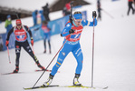 22.01.2022, xkvx, Biathlon IBU World Cup Anterselva, Relay Women, v.l. Anais Bescond (France) in aktion / in action competes