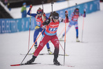 22.01.2022, xkvx, Biathlon IBU World Cup Anterselva, Relay Women, v.l. Christina Rieder (Austria) in aktion / in action competes