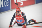 22.01.2022, xkvx, Biathlon IBU World Cup Anterselva, Relay Women, v.l. Hanna Kebinger (Germany) im Ziel / in the finish