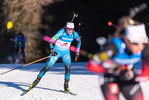 23.01.2022, xkvx, Biathlon IBU World Cup Anterselva, Mass Start Women, v.l. Justine Braisaz-Bouchet (France) in aktion / in action competes