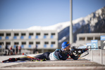 25.01.2022, xkvx, Biathlon Training Anterselva, v.l. David Zobel (Germany) in aktion am Schiessstand / at the shooting range