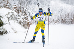 26.01.2022, xsoex, Biathlon IBU Open European Championships Arber, Individual Men, v.l. Oskar Brandt (Sweden)  / 