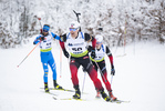 26.01.2022, xsoex, Biathlon IBU Open European Championships Arber, Individual Men, v.l. Haavard Gutuboe Bogetveit (Norway)  / 