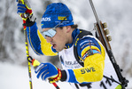 26.01.2022, xsoex, Biathlon IBU Open European Championships Arber, Individual Men, v.l. Simon Hallstroem (Sweden)  / 