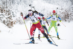 26.01.2022, xsoex, Biathlon IBU Open European Championships Arber, Individual Men, v.l. Thomas Postl (Austria)  / 